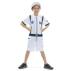 Astronauta Branco Curto Infantil