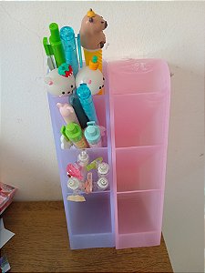 Organizador de canetas transparente Coloridos