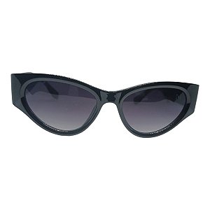 Óculos Feminino Gatinho Acetato Preto Palermo