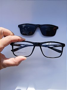 Oculos Masculino Clipon 2 em 1 Armação e Solar João