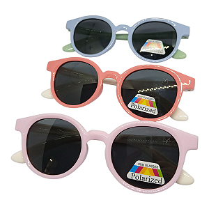 Óculos Luca Infantil Redondo Baby 0 a 3 anos Flexível Polarizado