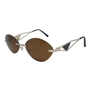Óculos Oval 3 peças Metal Unissex Juquehy