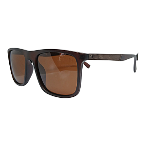 Óculos Masculino Haste Trabahada Quadrado Acetato Detalhe em Metal Valencia