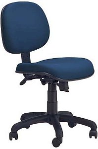 Cadeira secretária executiva giratória relax back sytem estrutura preta sem braços