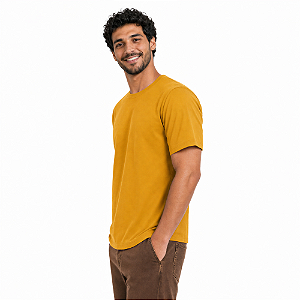 Camiseta Básica Amarelo Mostarda