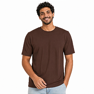 Camiseta Básica Marrom