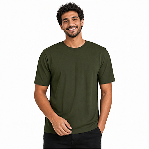 Camiseta Básica Verde Musgo