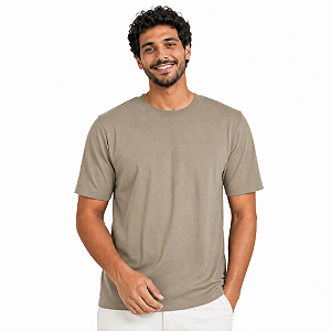 Camiseta Básica Cáqui