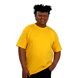Camiseta Amarelo Canário Plus Size Unissex