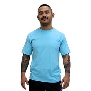 Camiseta Básica Azul Ciano