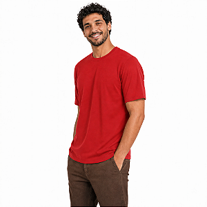 Camiseta Básica Vermelho Unissex