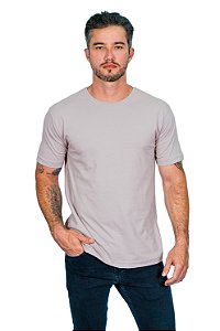 Camiseta Básica Cinza Claro