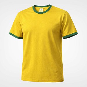 Camiseta da Copa Básica Unissex Futebol Algodão Ringer Tee