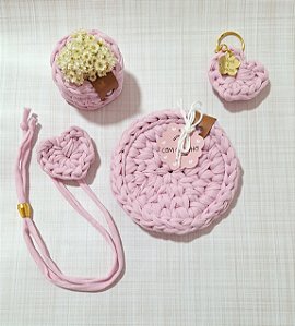 Kit de leitura presenteável rosa