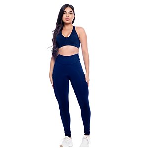 Conjunto Fitnees Zero Transparência Tecido Alta Compressão