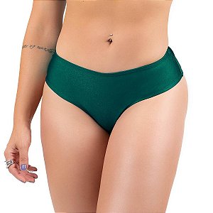 Calcinha Modelo Asa Delta Semi Fechada Tecido Brilho