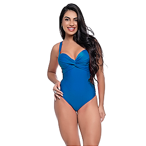 Maiô Feminino Com Bojo Transpassado Modela Cintura e Busto
