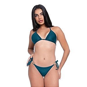 Biquini Cortininha Feminino Calcinha C/ Metal Bojo Removível