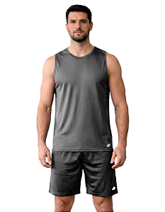 Roupa Masculina Academia Completa Kit Regata e Bermuda Fit Com Bolsos Cadarço