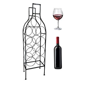 Adega De Ferro Suporte Porta Vinho Decorativo 9 Garrafas