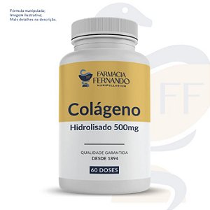 Colágeno Hidrolisado 500mg 60 doses