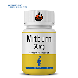 MITburn 50mg 30 doses - COM SELO DE AUTENTICIDADE