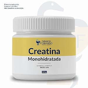 Creatina Monohidratada 150g e 300g - (Teor de pureza 99,97%)