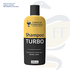 Shampoo Antiqueda Turbo 200mL - Saw Palmetto + Cafeína + Menta