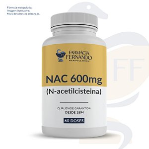 N-Acetilcisteina 600mg (NAC) 60 doses