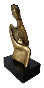 Guita Lerner,  Escultura De Bronze , 16x7cm (fora a base)