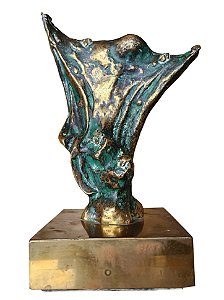 Domenico Calabrone # Escultura em Bronze 21x16x4cm (fora a base)