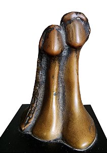 Guita Lerner , Escultura Em Bronze 08x5,5x05cm (fora a base)