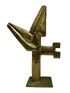 Liuba Wolf - escultura em bronze - 18x18x03cm