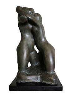 Alfredo Ceschiatti #Escultura em Bronze Abraço 33x18x18cm fora a base  com selo Zani