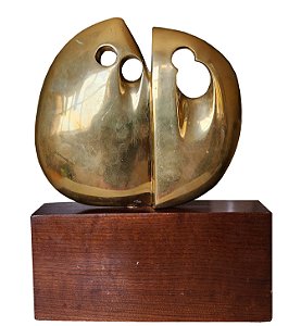 Elvio Becheroni #Escultura em bronze - assinada -