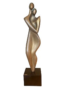 Guita Lerner - Escultura em bronze - 57x14cm (fora a base)