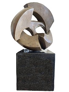 Bruno Giorgi - "Meteoro" - Escultura em bronze 57x33x20cm (medidas totais).