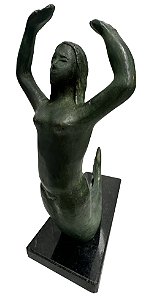 Alfredo Ceschiatti - "Sereia" - Escultura em bronze - 32x25x15cm (medidas totais)