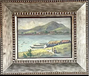 Alfredo Volpi - Óleo Sobre Madeira , 29x22cm (medidas internas).jv9