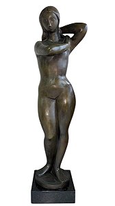 Alfredo Ceschiatti, Cearense, Escultura em Bronze com selo Zani, 155x43x35cm g1