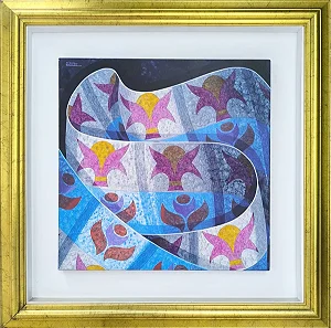 César Romero, Óleo Sobre Tela, Medida Interna 60x60cm B8