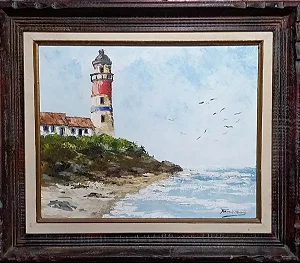 Armando Vianna, Óleo Sobre Tela, 50x40cm Medida Interna Jv9 Ll