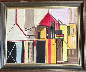 Maria Leontina, Óleo S/ Placa, 46x58cm, Medida da placa b8