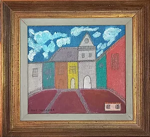 Ione Saldanha, Óleo Sobre Placa, 34x30cm, Medida Interna, Jv9 W3