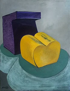 Heinz Kuhn 1972, Óleo Sobre Tela, Medindo 60x75cm B8