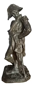 Giuseppe Grandi, Escultura Em Bronze 32x12x12cm Jv9 W5