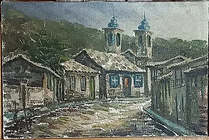 Celso De Castro , Óleo Sobre Tela , 24x16cm ! Jv9