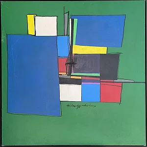 Silvio Oppenheim, Acrílica Sobre Tela, Medindo 100cm X100cm