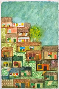 Luiza Hoop 99, Aquarela Sobre Cartão 31x47cm B8