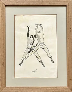Carybé, Nanquim, 31x23cm Medidas Internas Jvs7